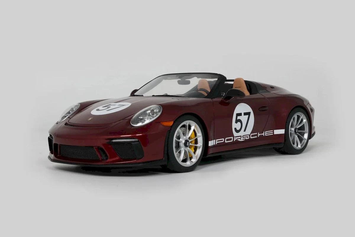 2019 PORSCHE 911 (991.2) SPEEDSTER #57 HERITAGE ED. ROT 1/18 VON GT SPIRIT GT929
