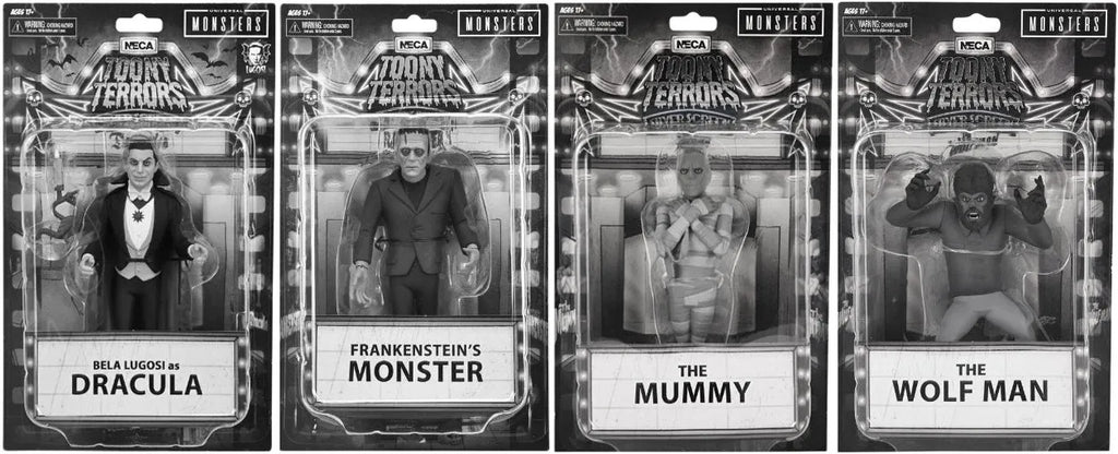 Universal Monsters The Mummy Black & White The Wolf Man Toony Terrors Figur 15cm – Wolf