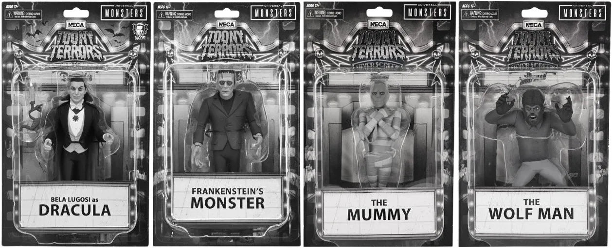 Universal Monsters The Mummy Black & White The Wolf Man Toony Terrors Figur 15cm – Wolf