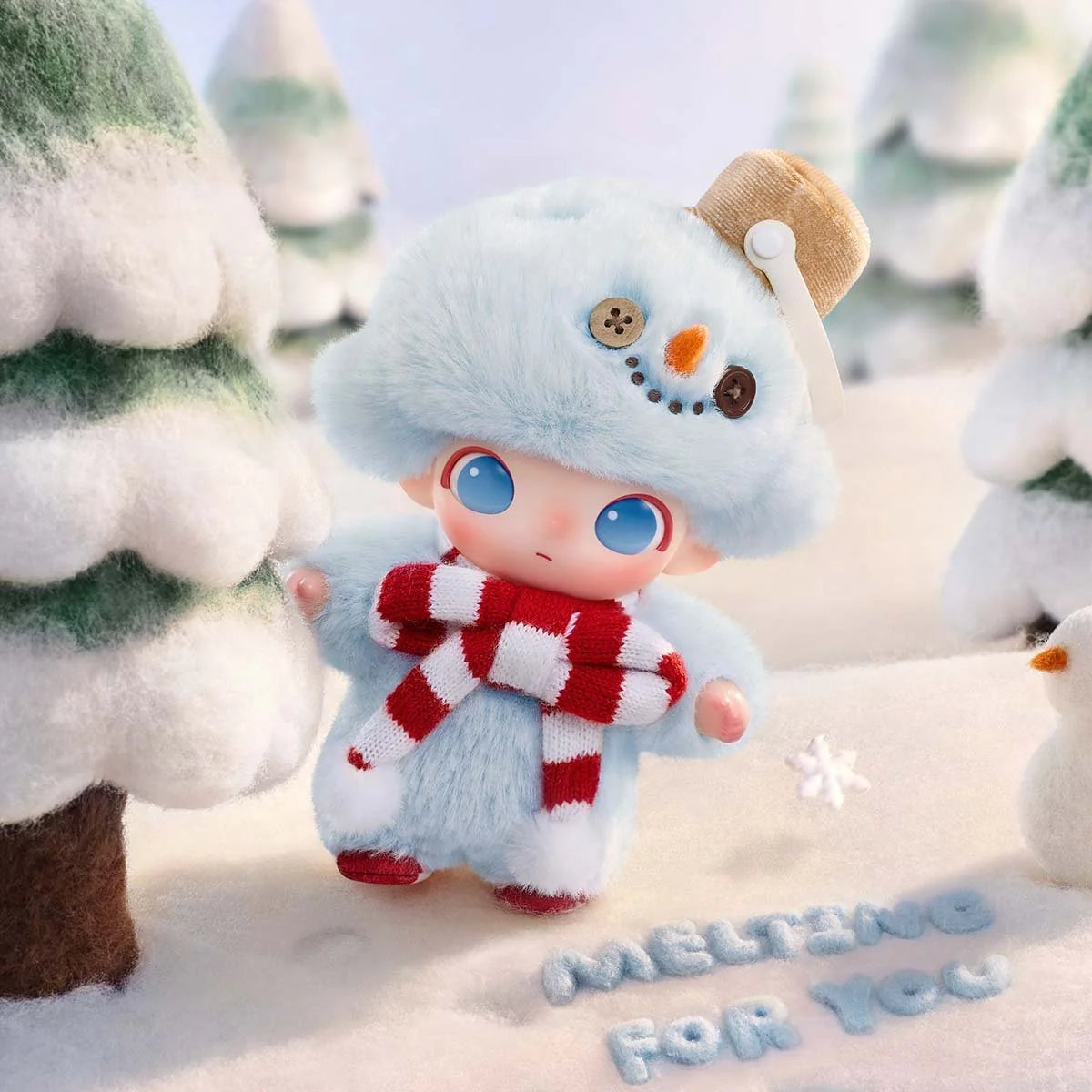 POP MART DIMOO Snowman - Vinyl Plush Blister Pack
