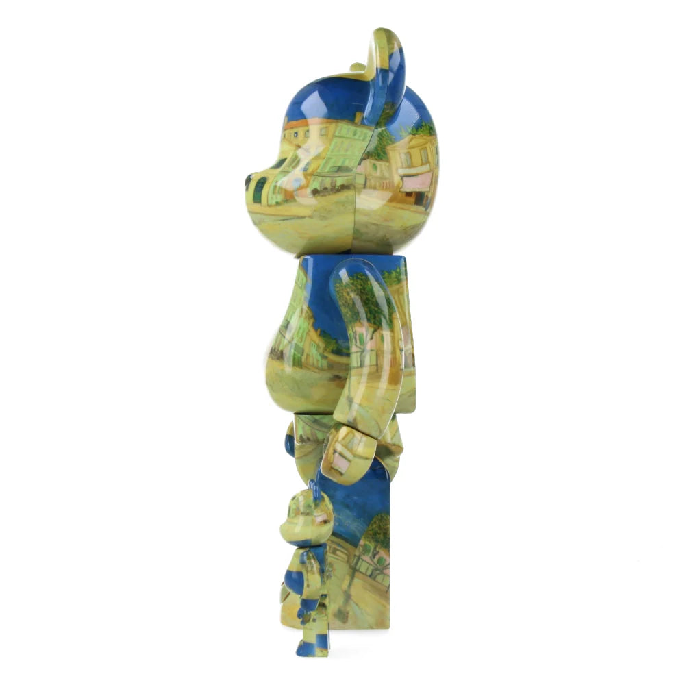 BE@RBRICK Vincent van Gogh – La Maison Jaune-set i storlekarna 100 % och 400 % från Medicom Toy