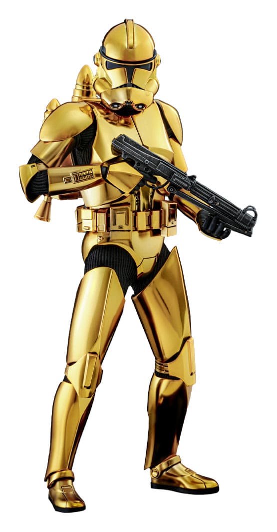 Star Wars Clone Trooper Gold Chrome Version Exclusive 1:6 Φιγούρα Δράσης 30 cm