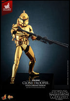 Star Wars Clone Trooper Gold Chrome Version Exclusive 1:6 Φιγούρα Δράσης 30 cm