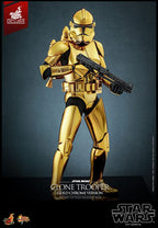 Star Wars Clone Trooper Gold Chrome Version Exclusive 1:6 Φιγούρα Δράσης 30 cm