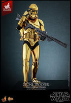 Star Wars Clone Trooper Gold Chrome Version Exclusive 1:6 Φιγούρα Δράσης 30 cm
