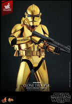 Star Wars Clone Trooper Gold Chrome Version Exclusive 1:6 Φιγούρα Δράσης 30 cm