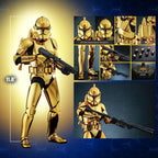 Star Wars Clone Trooper Gold Chrome Version Exclusive 1:6 Φιγούρα Δράσης 30 cm