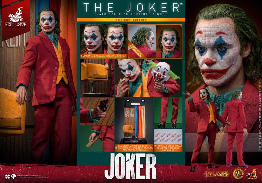 The Joker – Movie Masterpiece 1:6 Artisan Edition, екшън фигурка 30 cm от Hot Toys