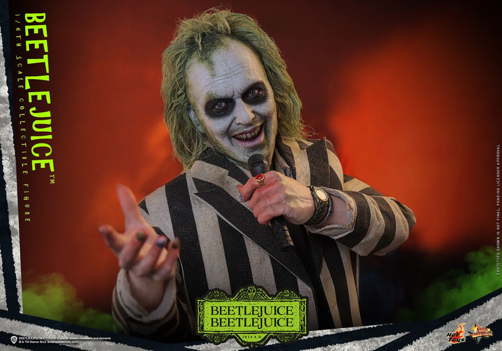 Beetlejuice Beetlejuice Movie Masterpiece 1:6 Beetlejuice-actiefiguur van 30 cm van Hot Toys