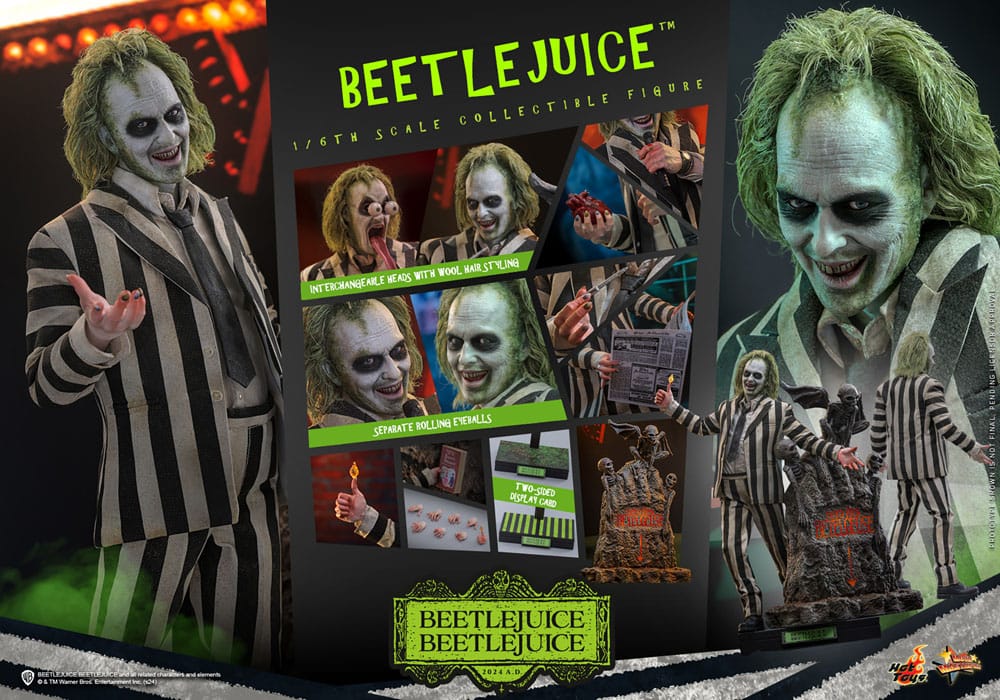 Beetlejuice Beetlejuice Movie Masterpiece 1:6 Beetlejuice Action Figure 30 cm by Hot Toys