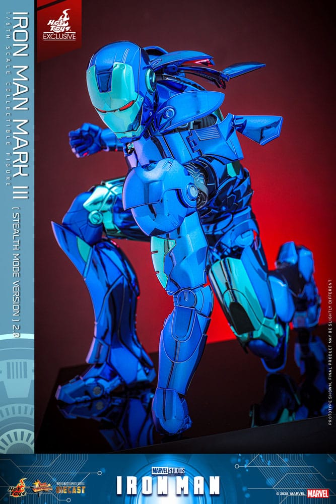 Iron Man Movie Masterpiece Diecast 1:6 Iron Man Mark III Stealth Mode Ver. 2.0 Exclusive: ekskluzivna figura visoka 33 cm, Hot Toys