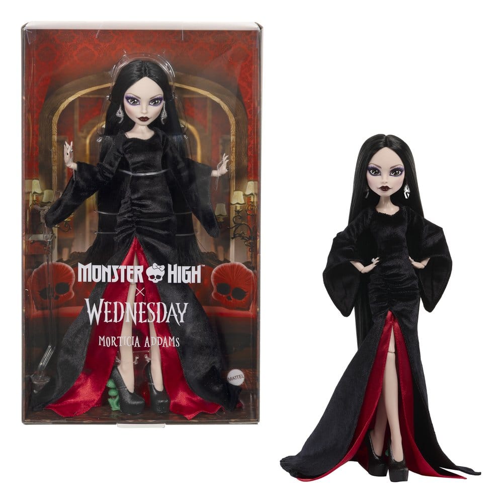 Monster High × Wednesday Collector panenka Morticia Addams od Mattel
