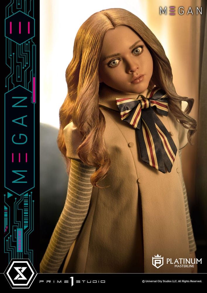 „M3GAN Platinum Masterline“ 1:3 „M3GAN Bonus Version“ statulėlė, 50 cm, iš Prime 1 Studio