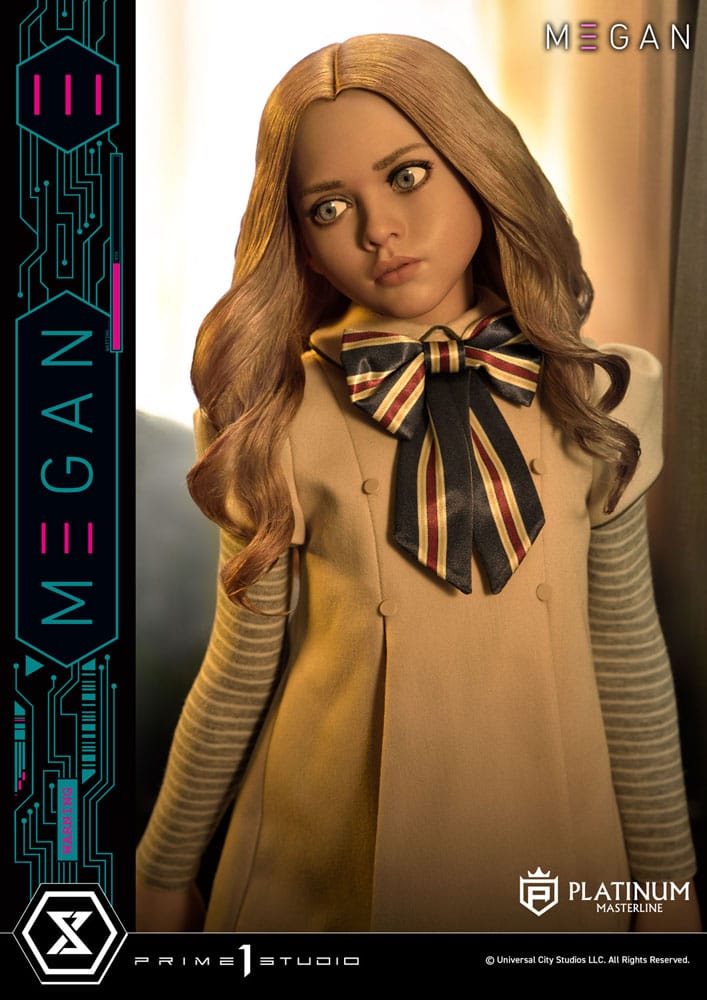 „M3GAN Platinum Masterline“ 1:3 „M3GAN Bonus Version“ statulėlė, 50 cm, iš Prime 1 Studio